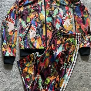 Adidas x Farm Rare Passaredo Parrot Bird Track Jacket Pants